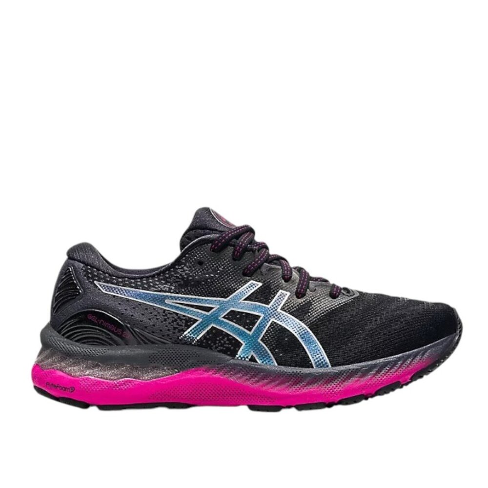 Asics Women Black Pure‎ Silver Gel-Nimbus 23 1012A885 Athletic Running Shoes 8.5